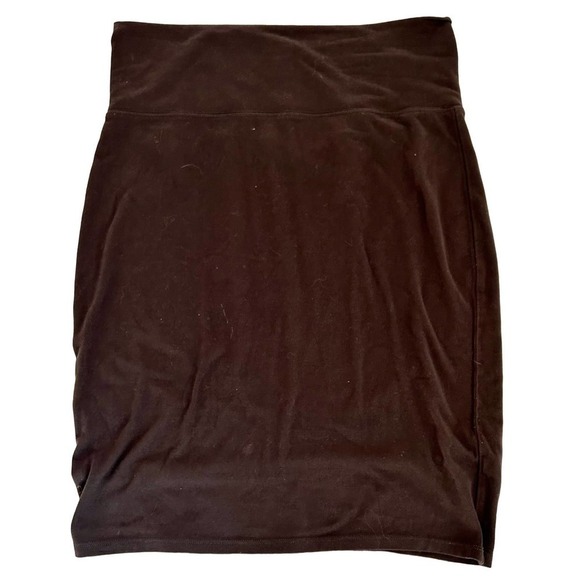Athleta Dresses & Skirts - Athleta brown pencil skirt fitted stretch size Medium Petite​​​​​​​